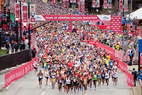 When is the chicago marathon - The Chicago Marathon will take more than 45,000 participants through 29 city neighborhoods Sunday. It’s the 42nd year of the 26.2-mile race, which begins and ends in Grant Park. Check out the…